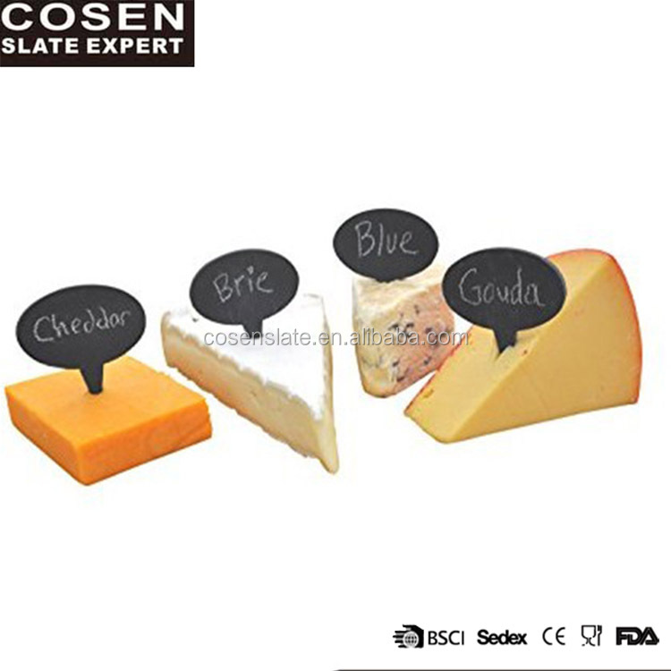 2021 New Product Wholesale Slate Cheese Marker Decoration  for Food