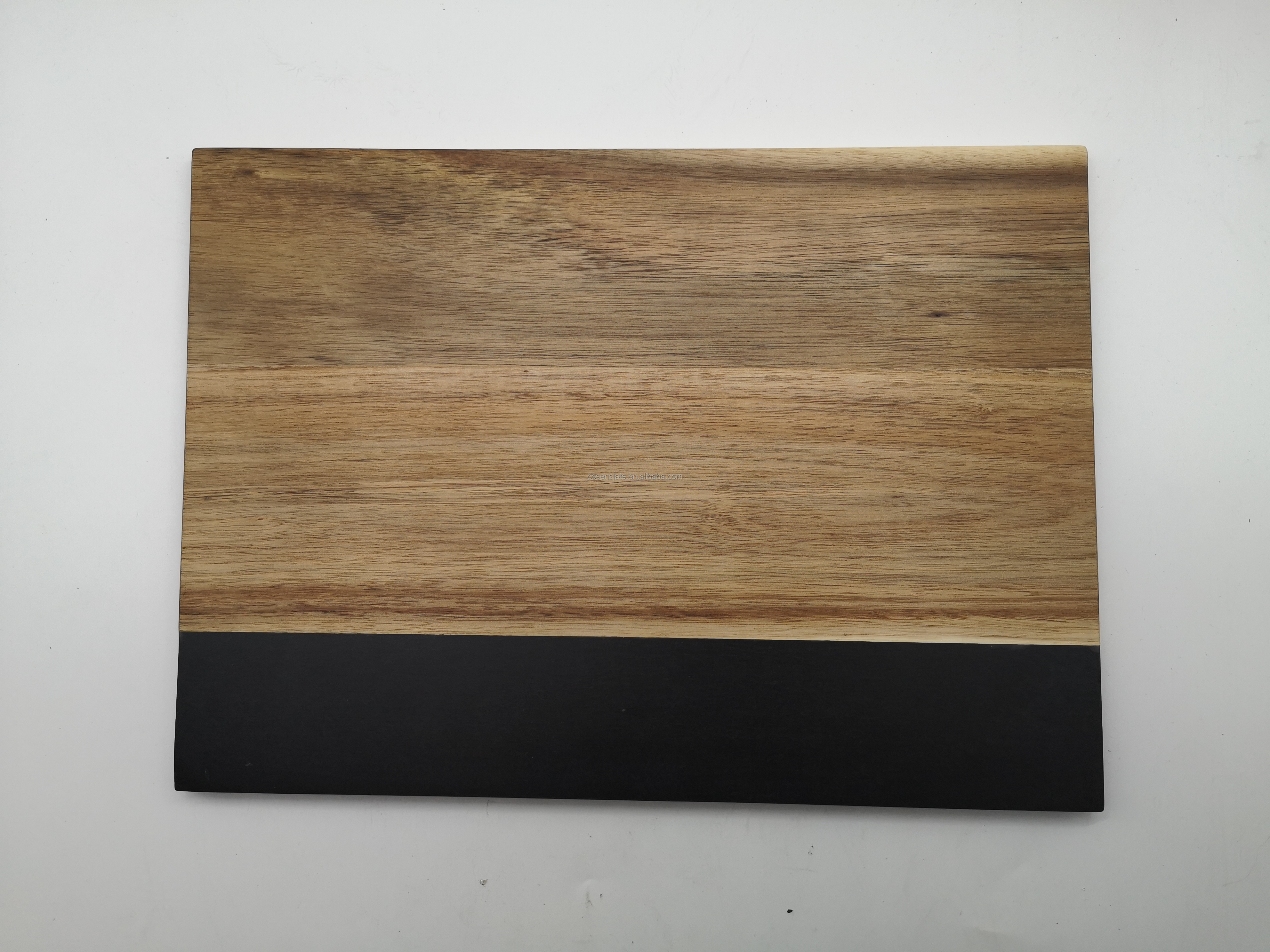 Custom Size China Tableware Wooden Serving Board with Natural Slate