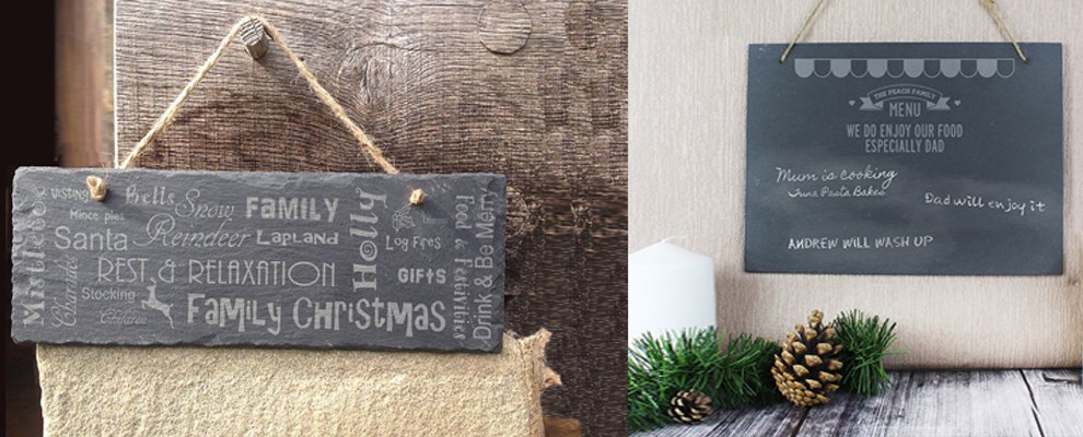 Personalized Christmas Decoration Slate  Ornaments